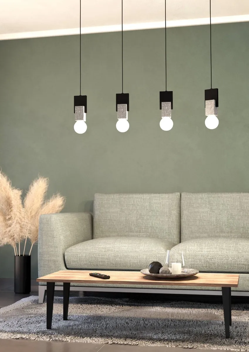 Eglo Lobatia Hanglamp E27 - Ø40cm - Zwart