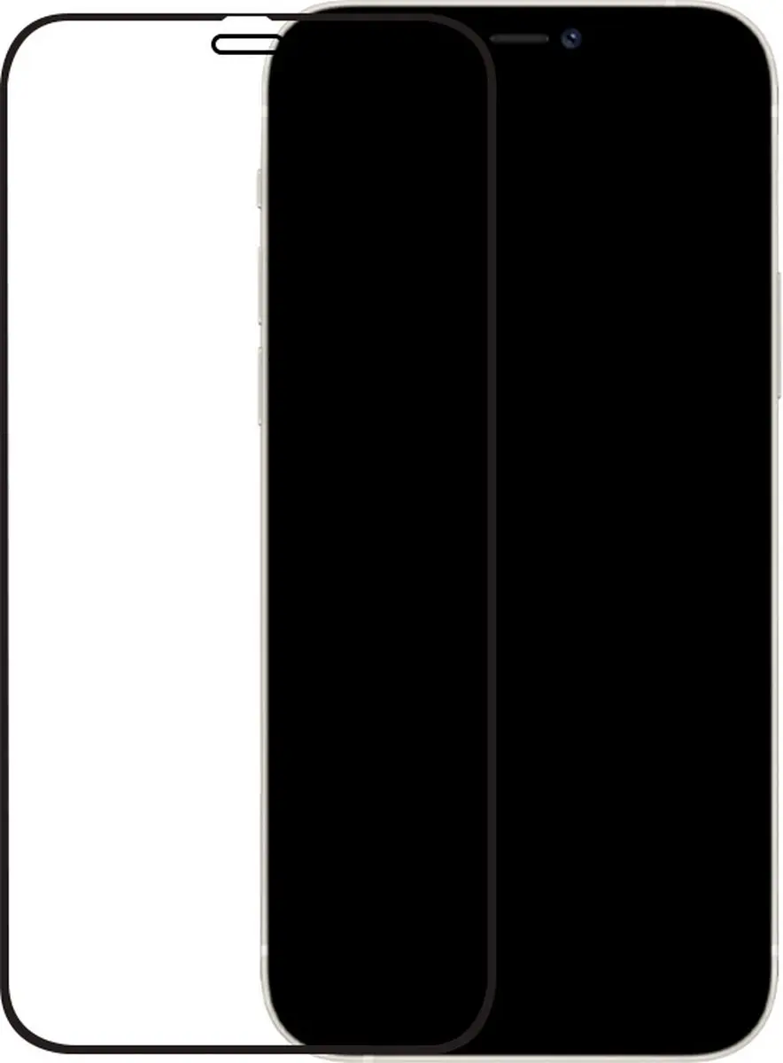 Mobilize iPhone 12 Pro Glazen Screenprotector - Zwart