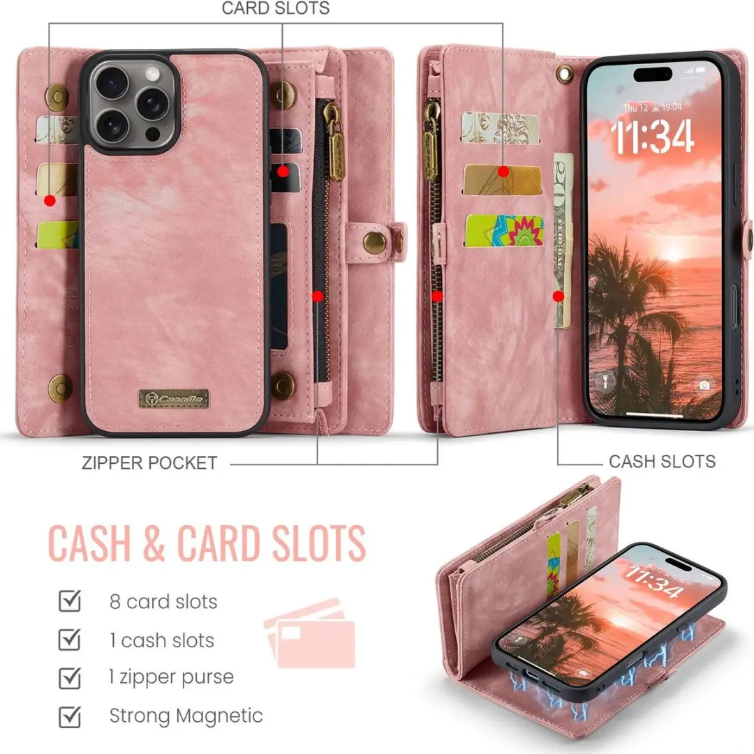 Caseme 008 Telefoonhoesje iPhone 16 Pro Max - Roze - afbeelding 6 van 6