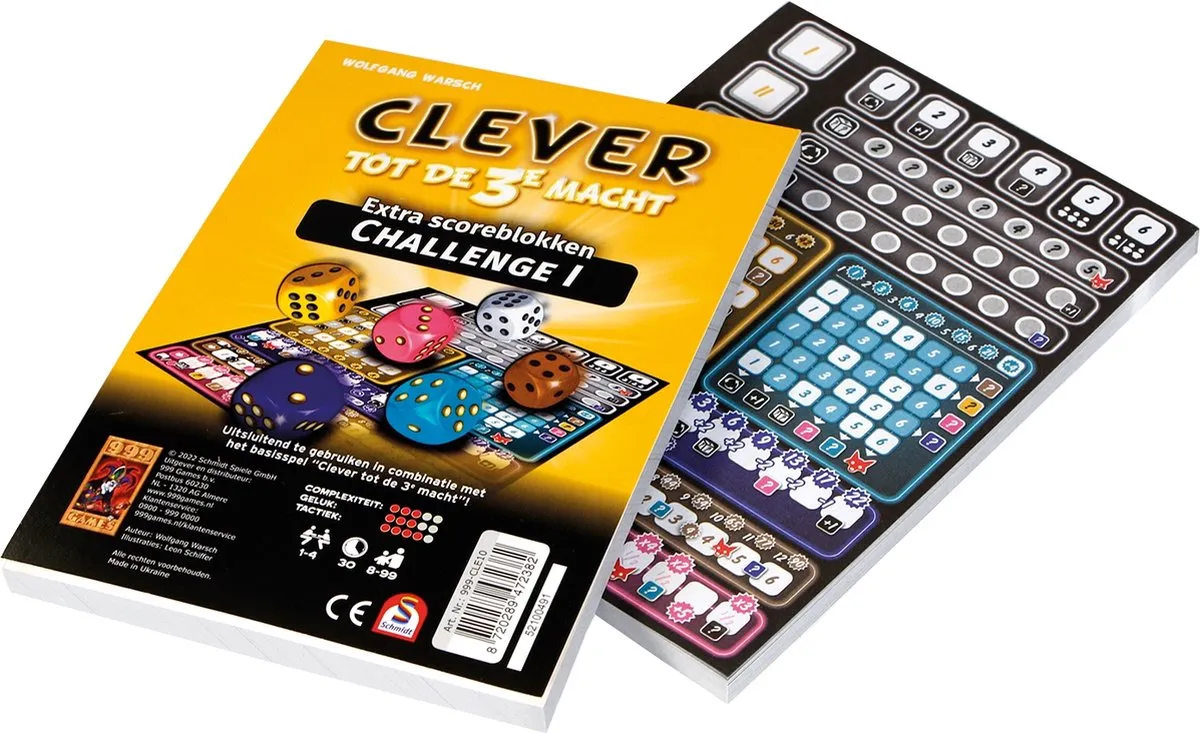 999 Games Clever tot de 3e Macht Scoreblokken - Multi