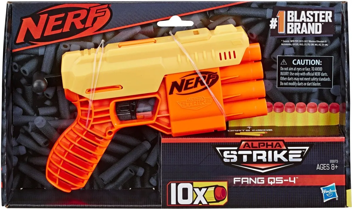 Nerf Alpha Strike Fang QS-4 - Blauw