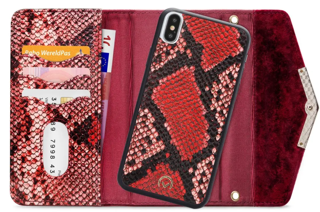 Mobilize Gelly Velvet iPhone XS Hoesje - Rood - MOB-VCDR-IPHXS