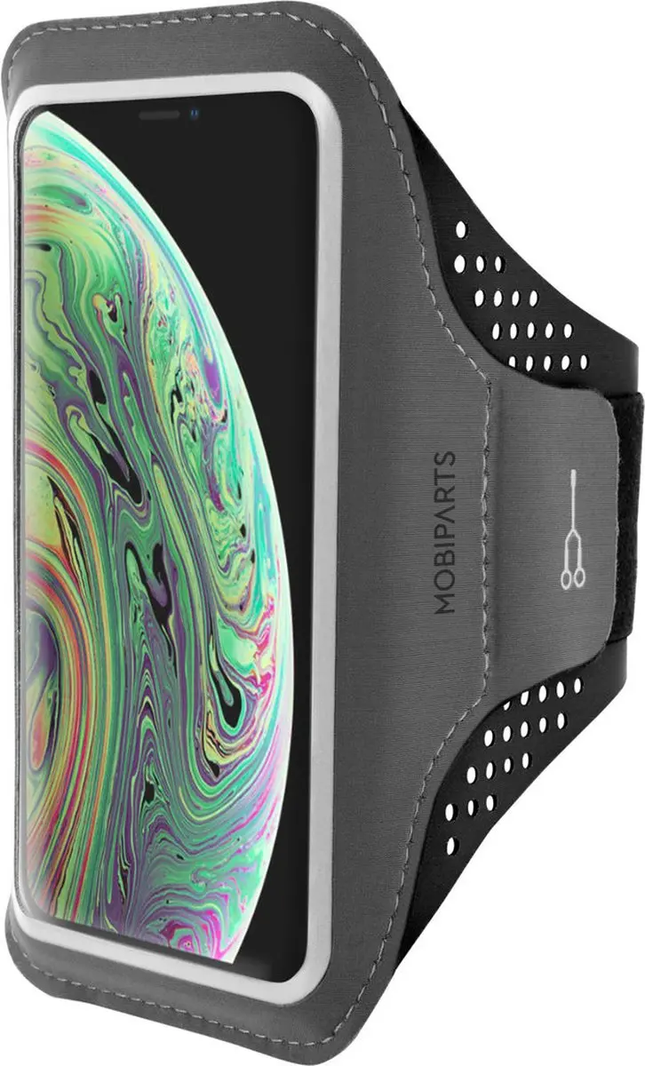 Mobiparts iPhone XS Sportarmband MP-63184 - Zwart