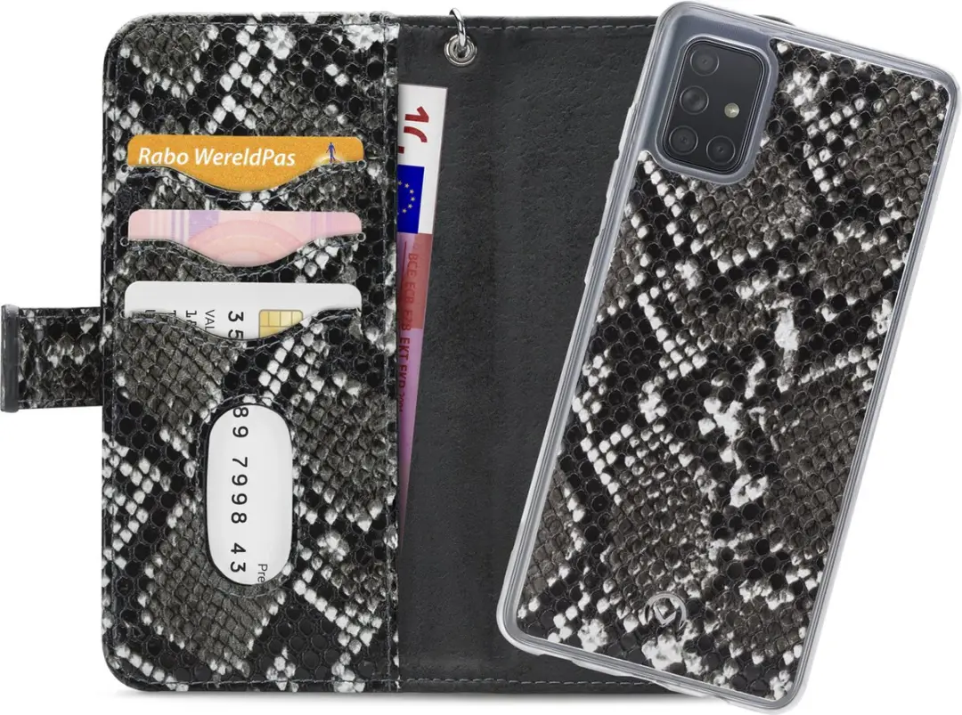 Mobilize Gelly Wallet Zipper Samsung Galaxy A71 Hoesje - Zwart