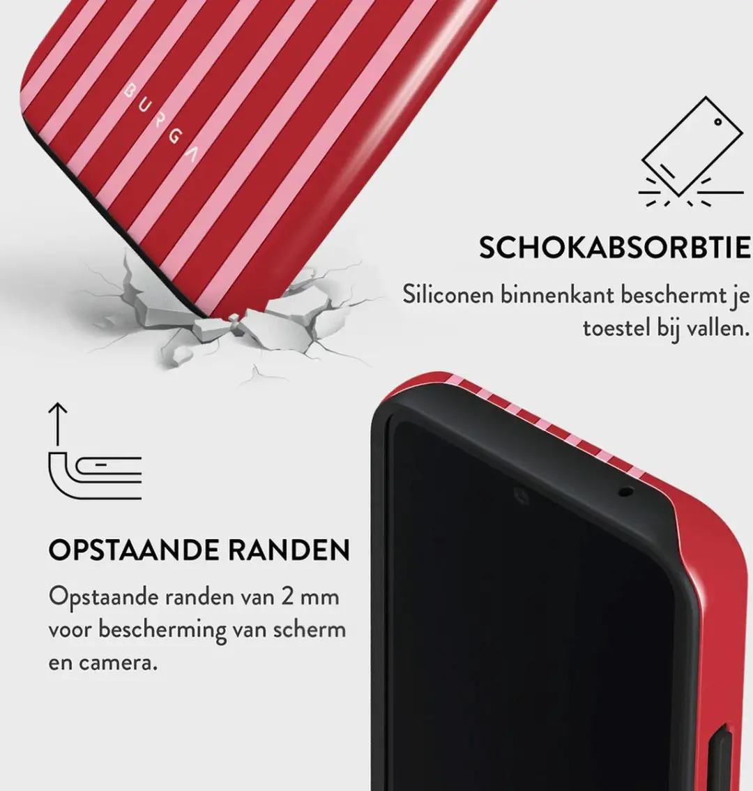 Burga Tough Case Samsung Galaxy A55 Strawberry Jam - CP_01_A55_TH