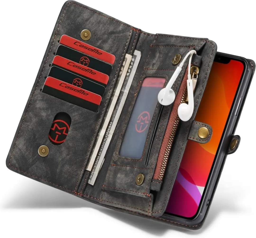Caseme Luxury Wallet Case Apple iPhone 11 Pro 563642 - Zwart