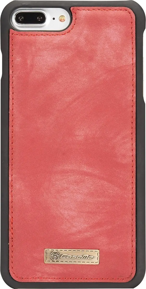 Caseme 008 Telefoonhoesje iPhone 7 Plus - 2in1 Bookcase Rood