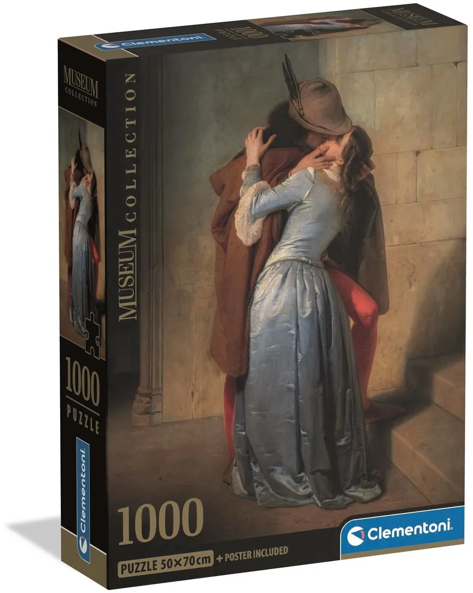Clementoni Het Kusje van Hayez Puzzel 1000 Stuks