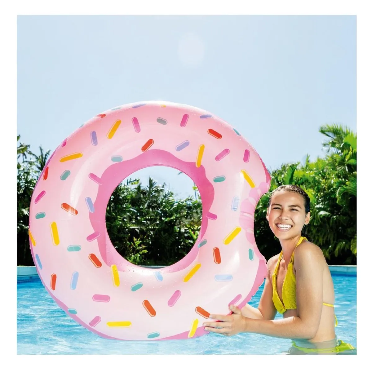 Intex Rainbow Donut Zwemband Ø94cm - Multicolor