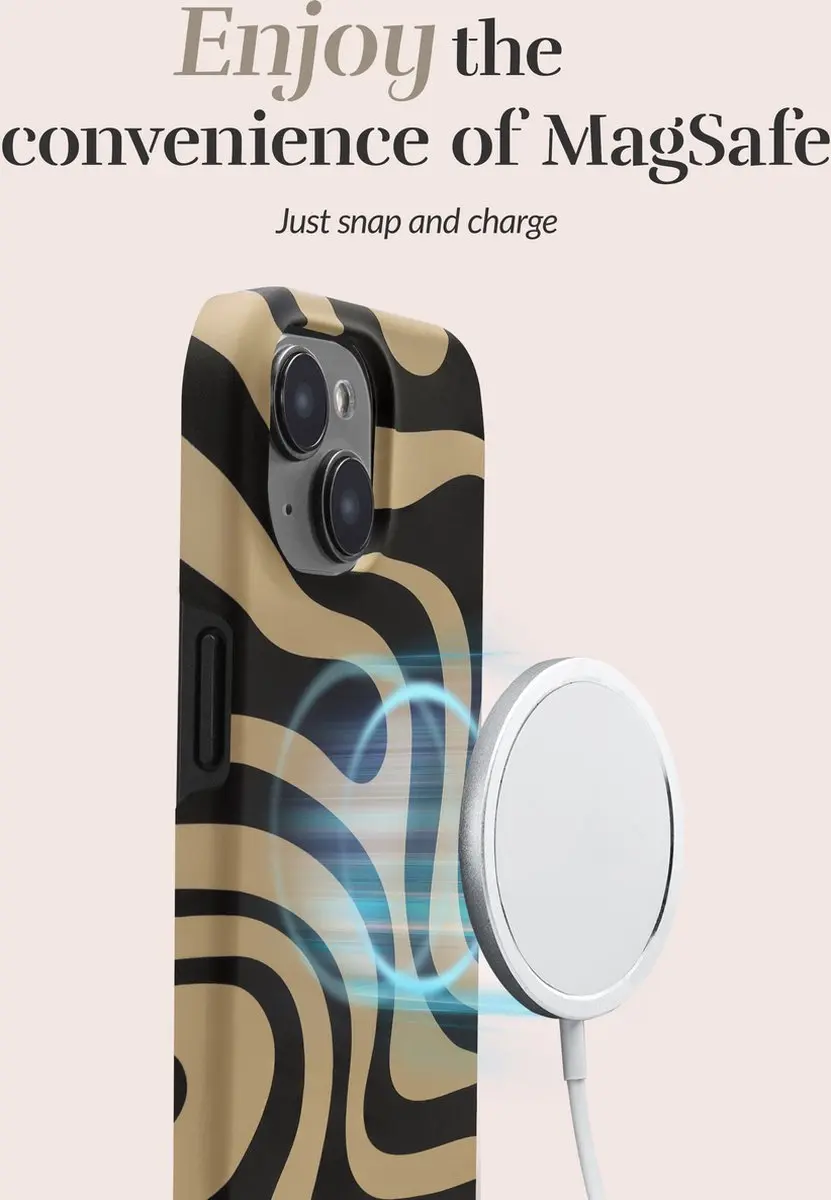 Mobilize Mio iPhone SE (2020) MagSafe Hoesje - Zwart/Bruin