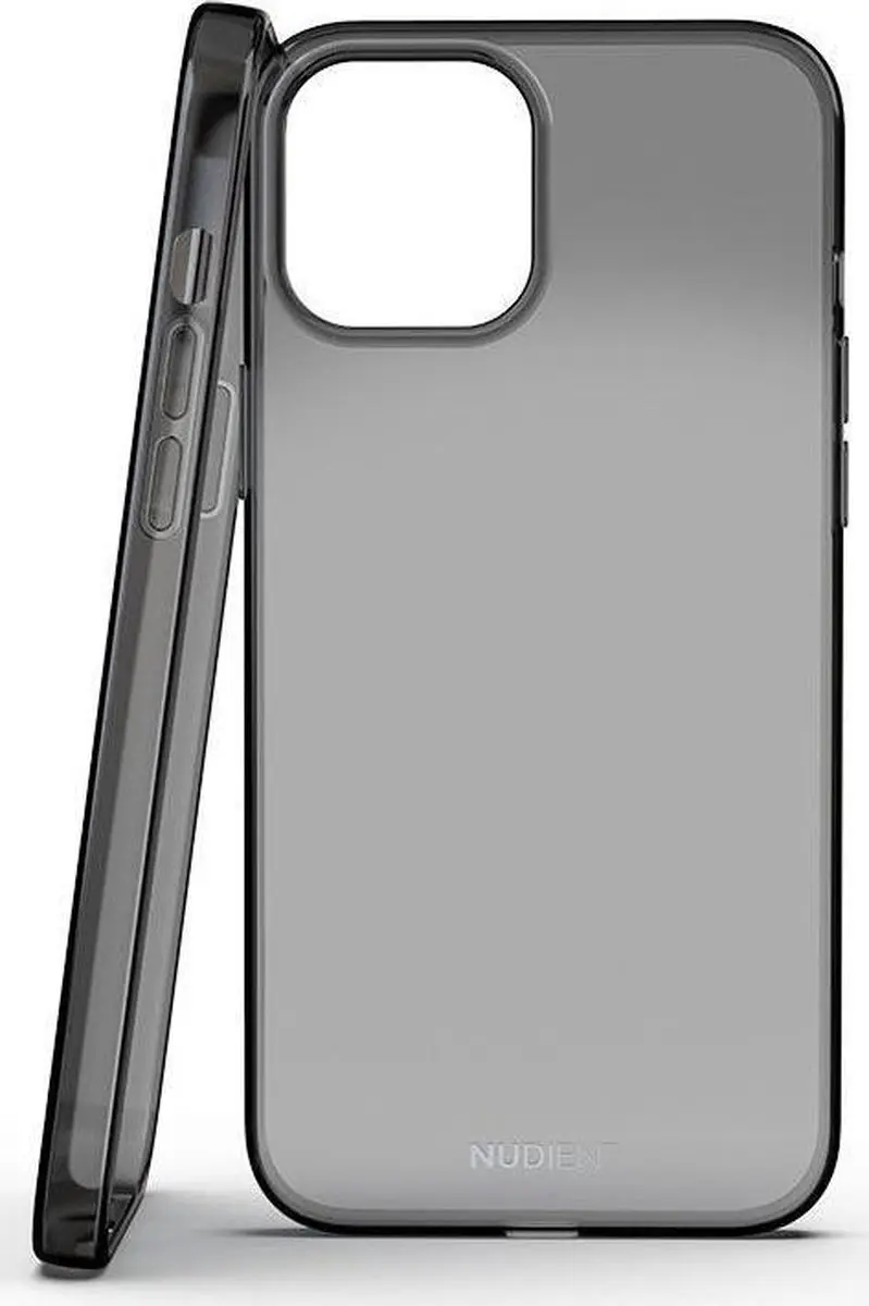 Nudient Thin Glossy Case iPhone 12 Pro Max IP12PM-TPUB - Zwart/Transparant