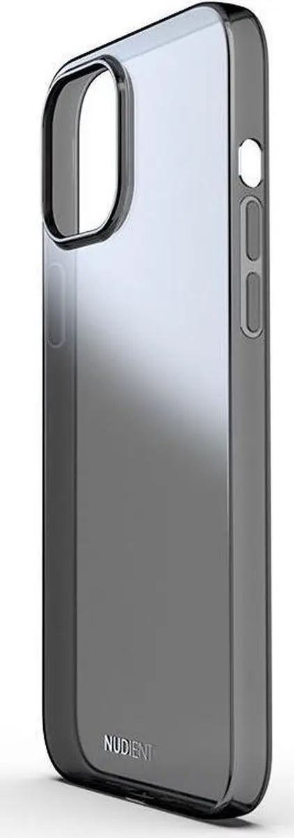 Nudient Thin Glossy Case iPhone 12 Pro Max IP12PM-TPUB - Zwart/Transparant