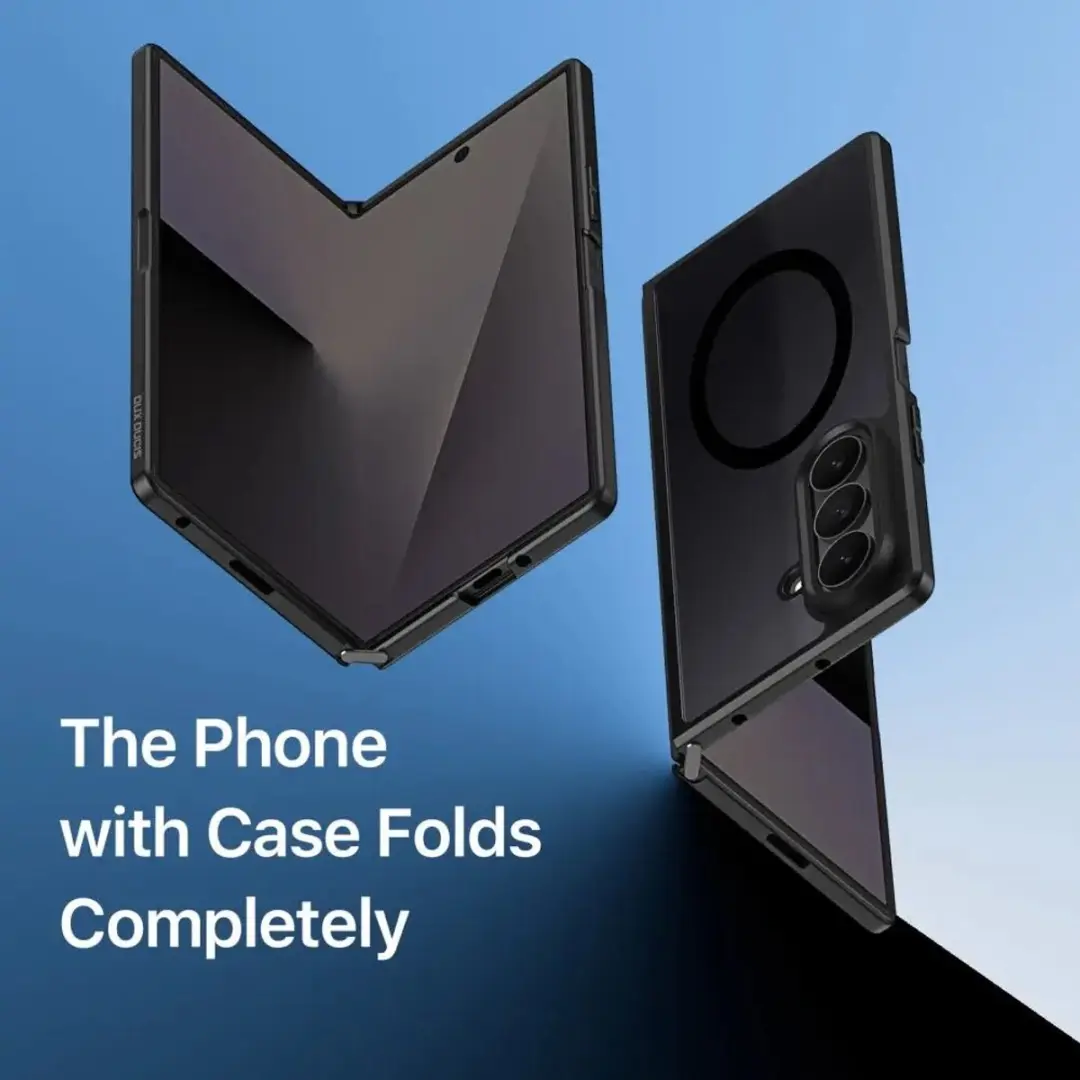Dux Ducis Aimo Hoesje Samsung Galaxy Z Fold8 - Matte Zwart