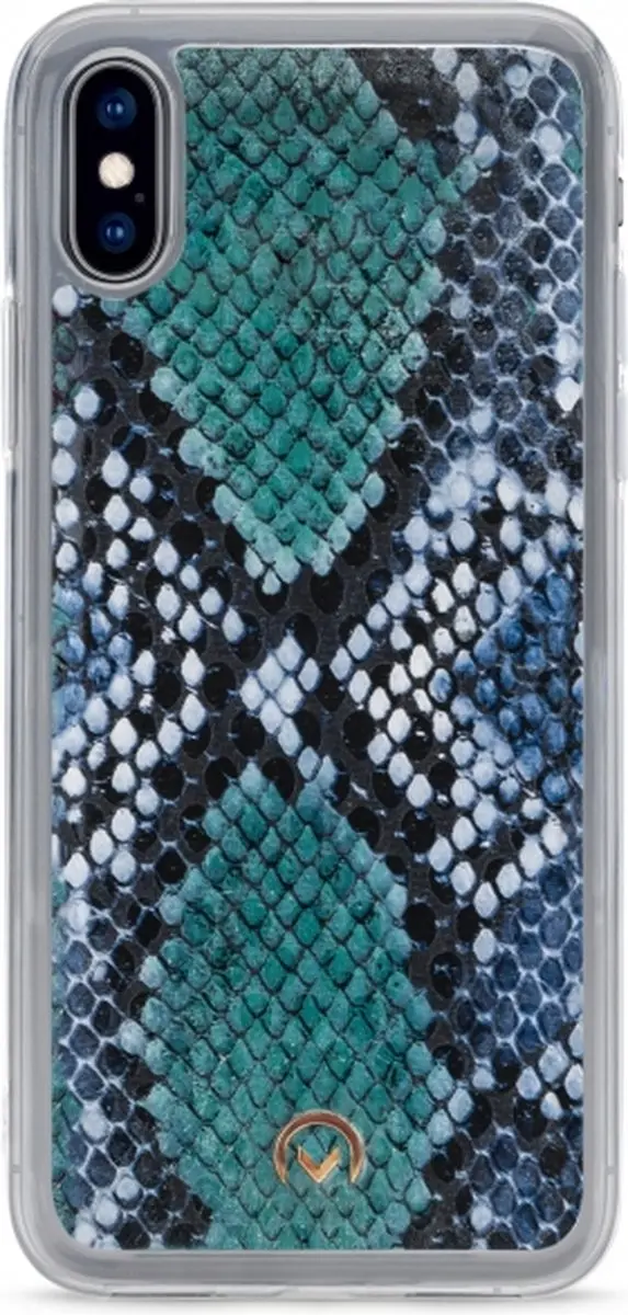 Mobilize Gelly Velvet iPhone X Telefoonhoesje - 4 Pasjes - Blauw - afbeelding 6 van 6