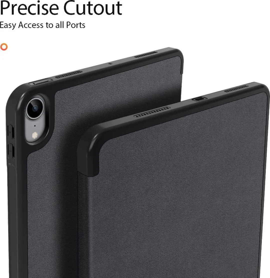 Dux Ducis Domo Bookcase 601302-1 - iPad Air 5 Hoes - 10.9" - Zwart - afbeelding 6 van 6