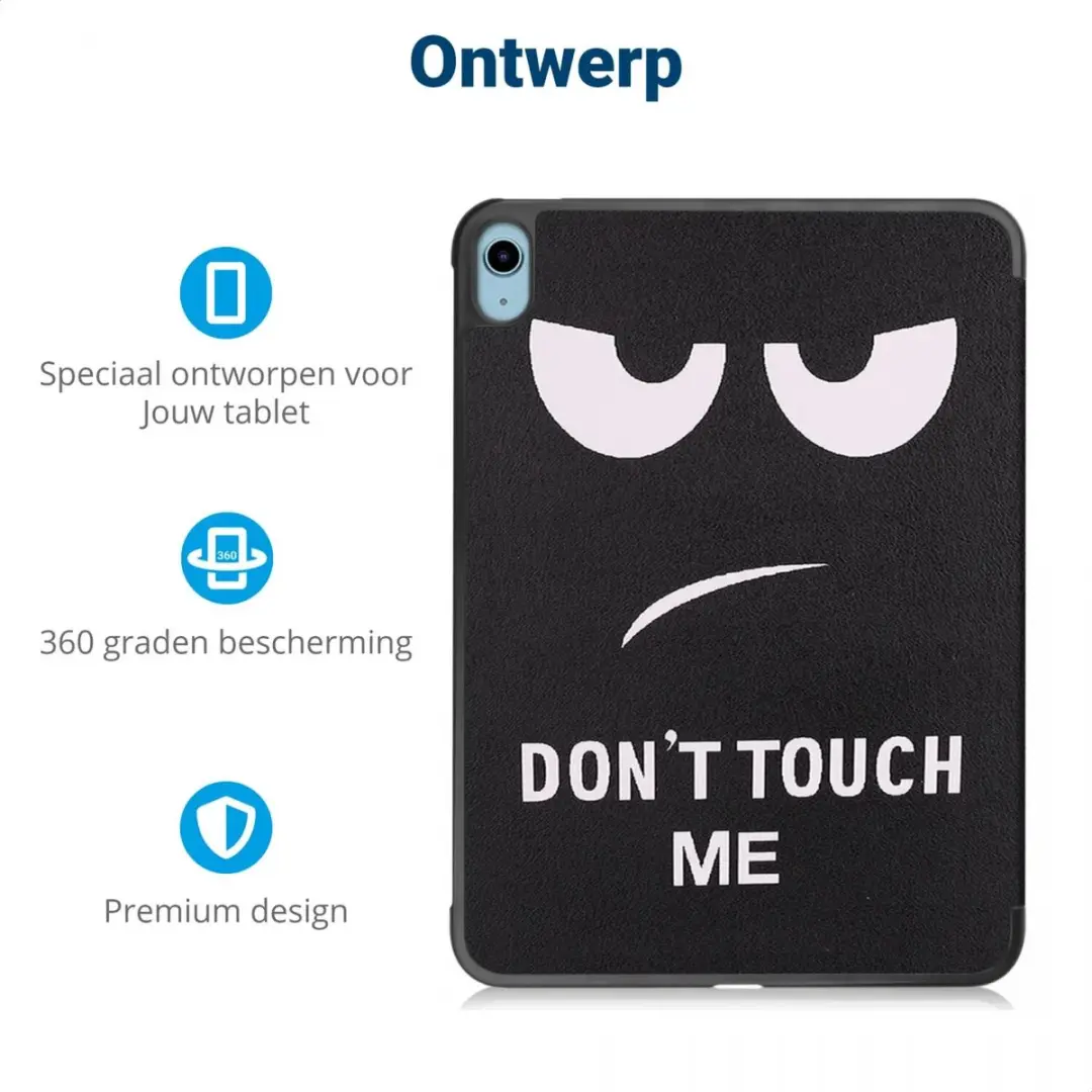 Selected by GSMpunt.nl Tablethoes Apple iPad 11/10.9 - Tri-fold Kunstleder - Zwart Touch