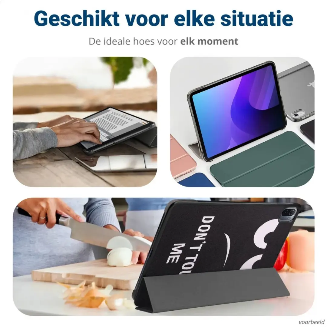 Selected by GSMpunt.nl Tablethoes Apple iPad 11/10.9 - Tri-fold Kunstleder - Zwart Touch