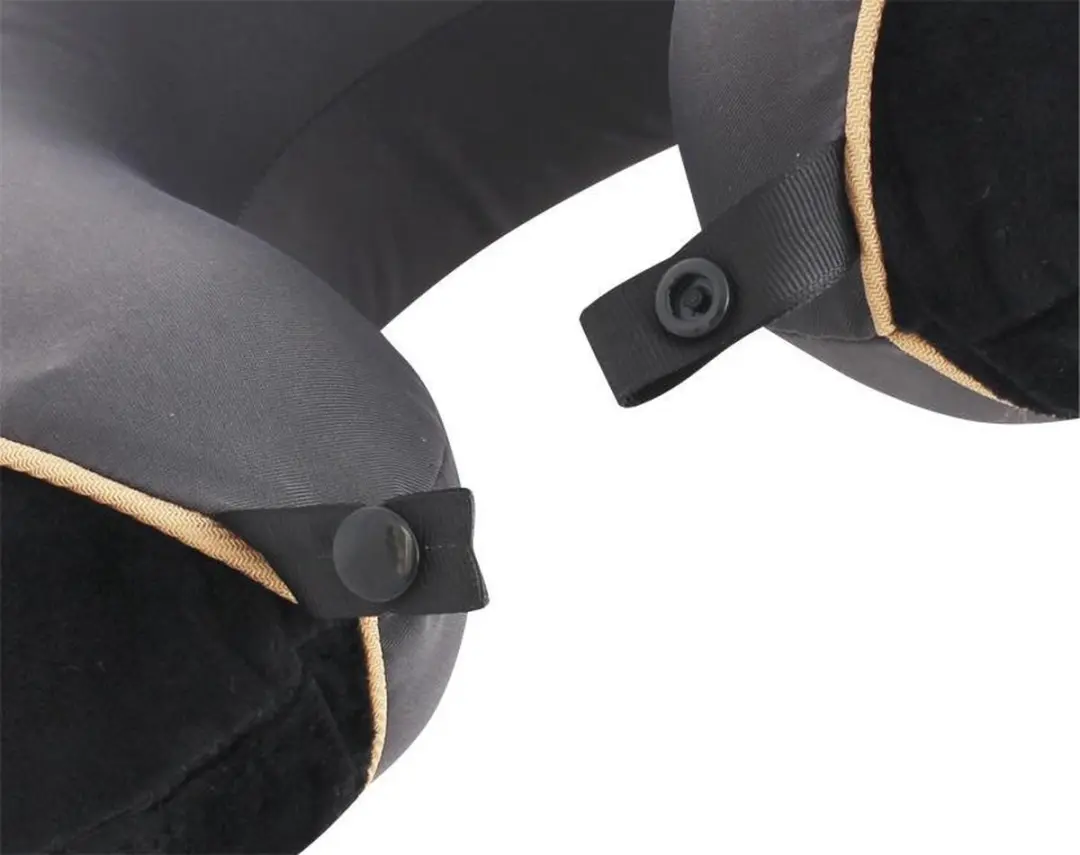 Travelsafe Nekkussen De Luxe Memory Foam - Zwart/Grijs