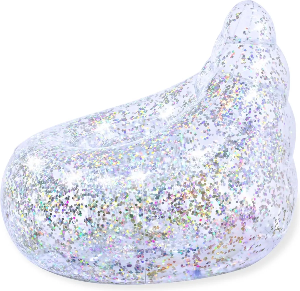 Bestway Glitter Dream Air Opblaasbare Bank - 1 Zitplek - Transparant