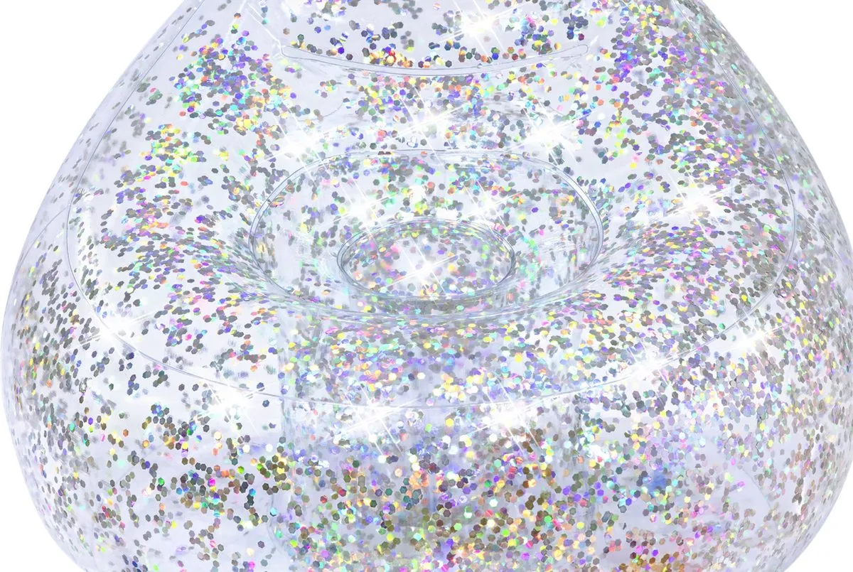 Bestway Glitter Dream Air Opblaasbare Bank - 1 Zitplek - Transparant