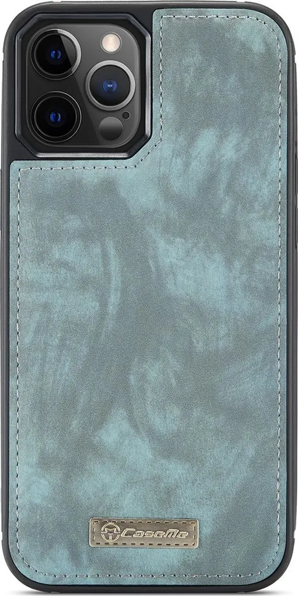 Caseme 008 Telefoonhoesje iPhone 12 - 8 Pasjes Blauw
