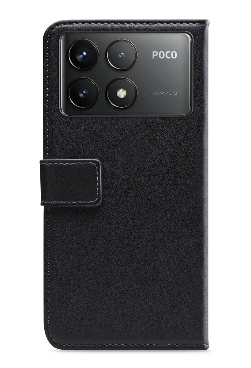 Mobilize POCO F6 Pro Telefoonhoesje - Pasjeshouder Zwart
