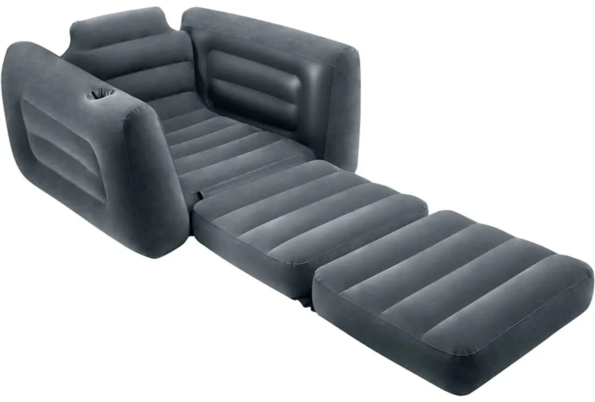 Intex Uittrekbare Stoel 117x224cm - Grijs - afbeelding 6 van 6