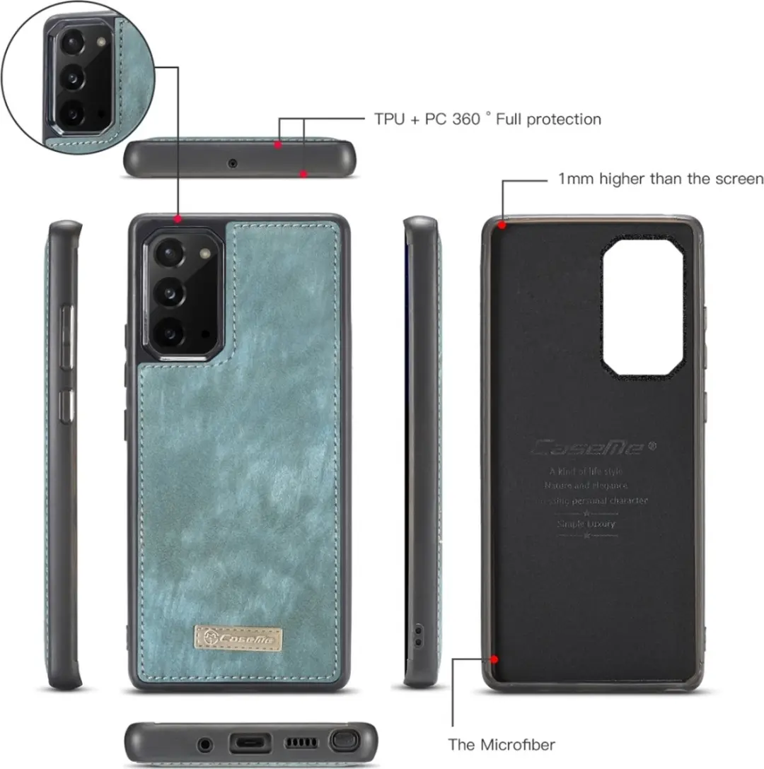 Caseme 008 Telefoonhoesje Samsung Galaxy Note 20 - Blauw