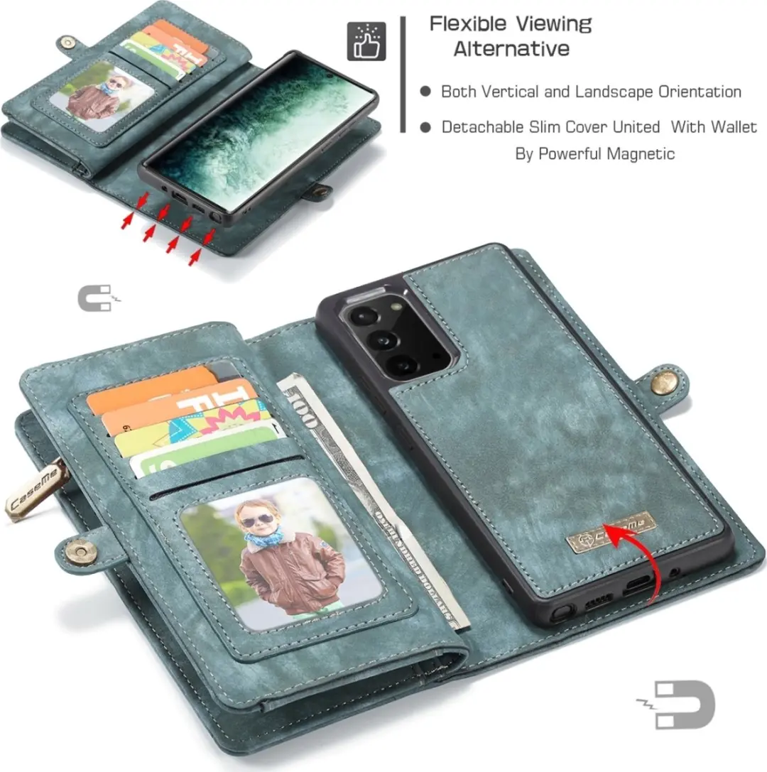 Caseme 008 Telefoonhoesje Samsung Galaxy Note 20 - Blauw