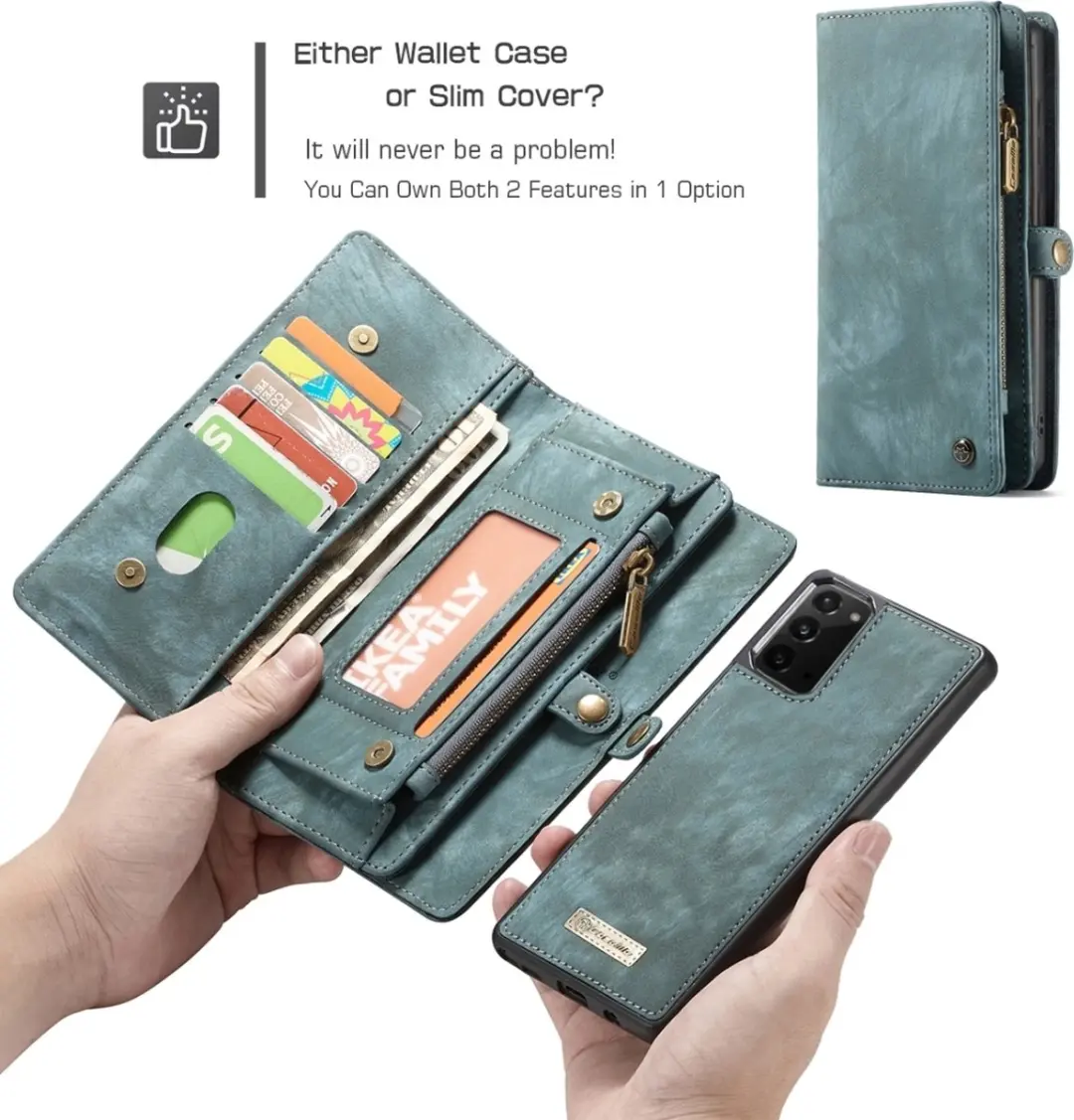 Caseme 008 Telefoonhoesje Samsung Galaxy Note 20 - Blauw - afbeelding 6 van 6
