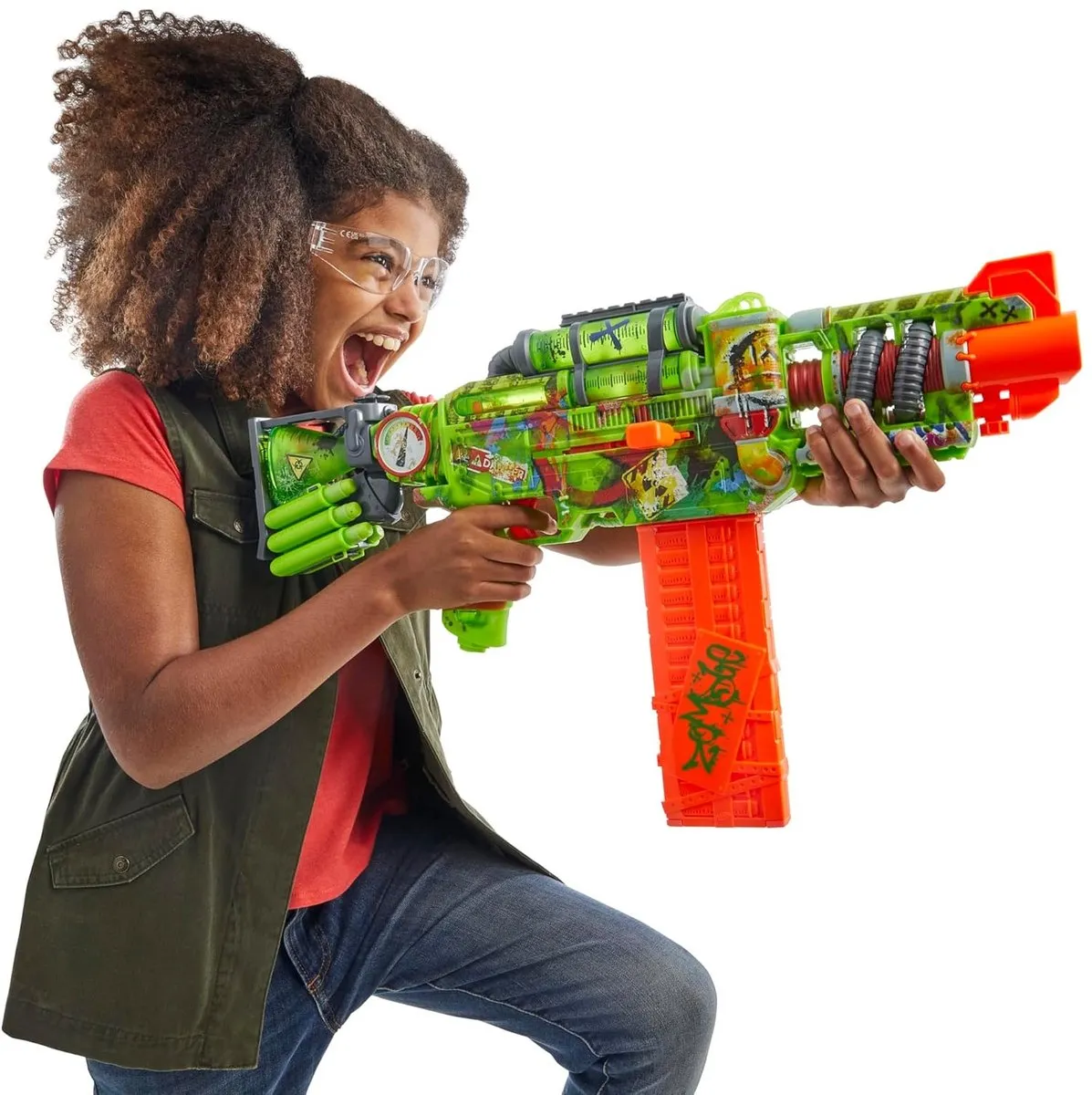 Nerf Zombie Corrupter F8962 Dartblaster - 22 Elite-darts - Multi