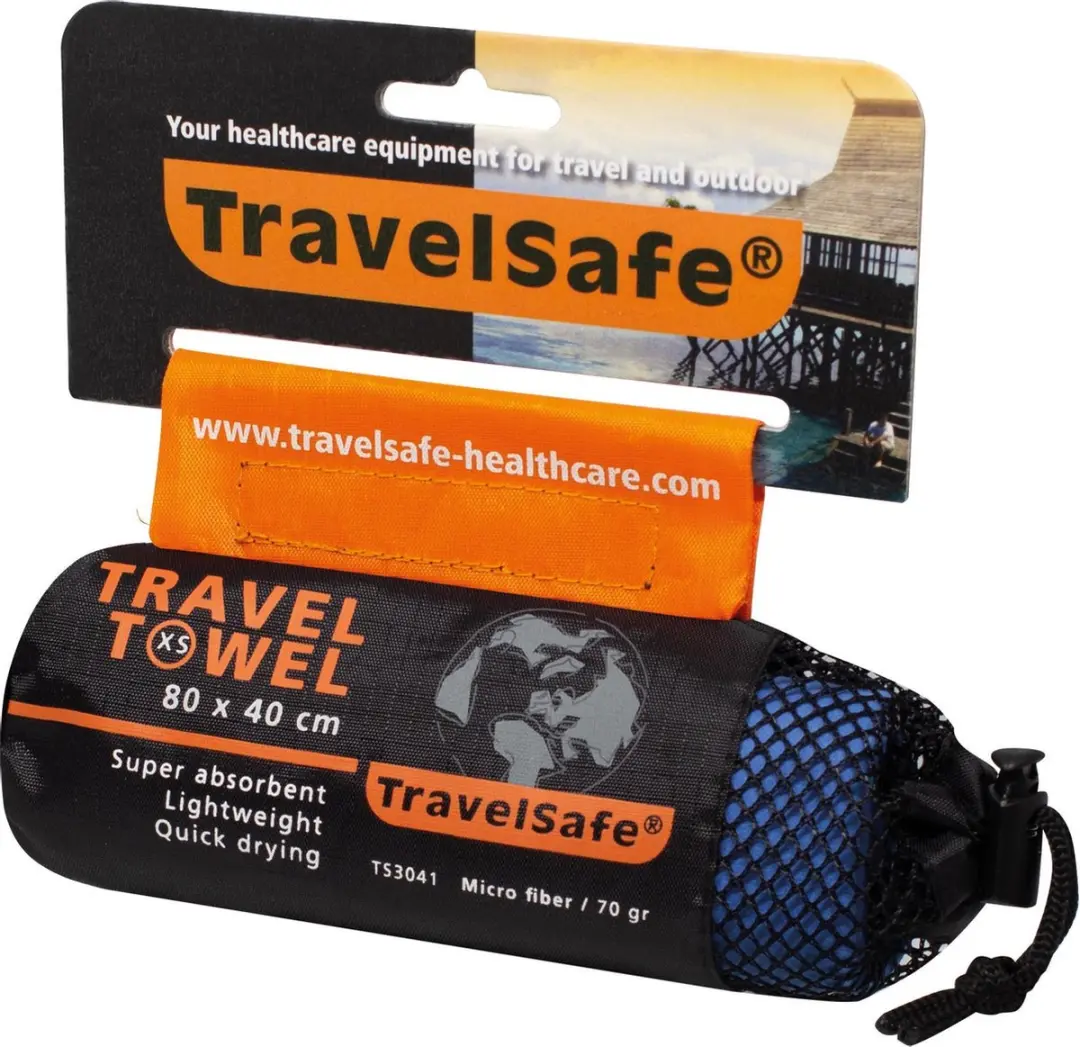 TravelSafe Microvezel Handdoek XS - 40x80cm - Grijs