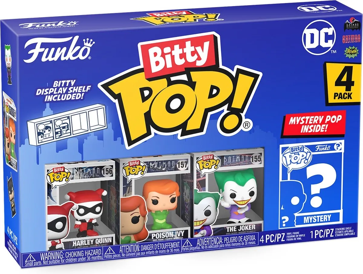 Funko Batman Bitty POP! Harley Quinn 4-Pack - 2,5 cm - Multicolor