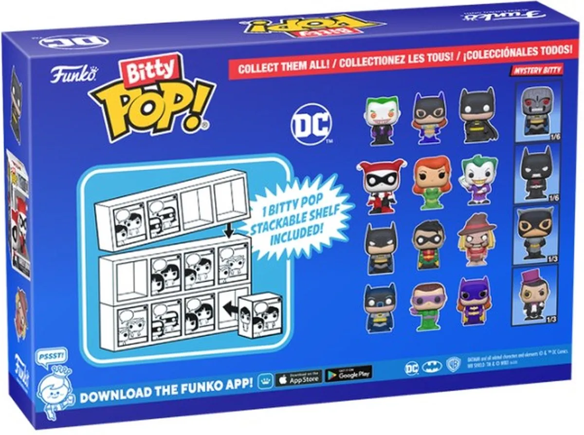 Funko Batman Bitty POP! Harley Quinn 4-Pack - 2,5 cm - Multicolor