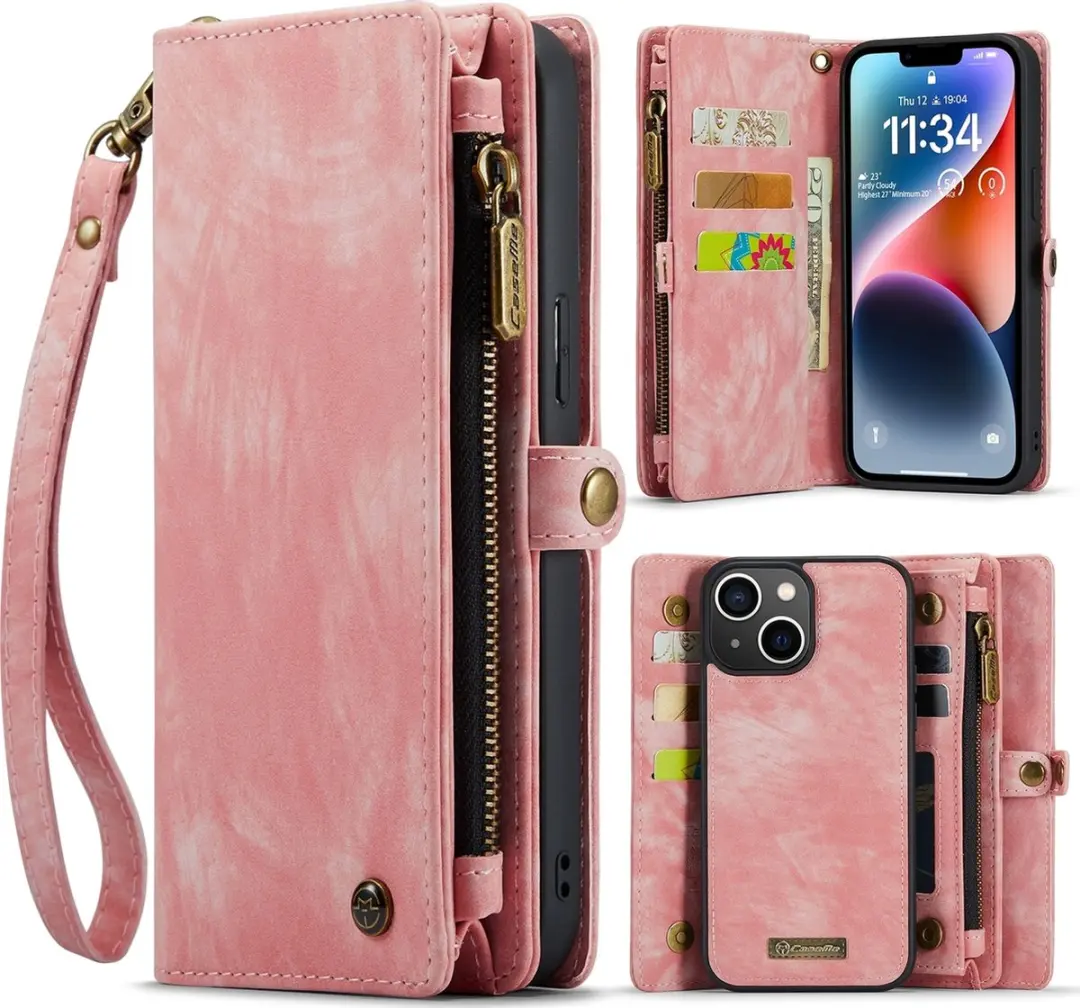 Caseme 008 Telefoonhoesje iPhone 15 - Roze