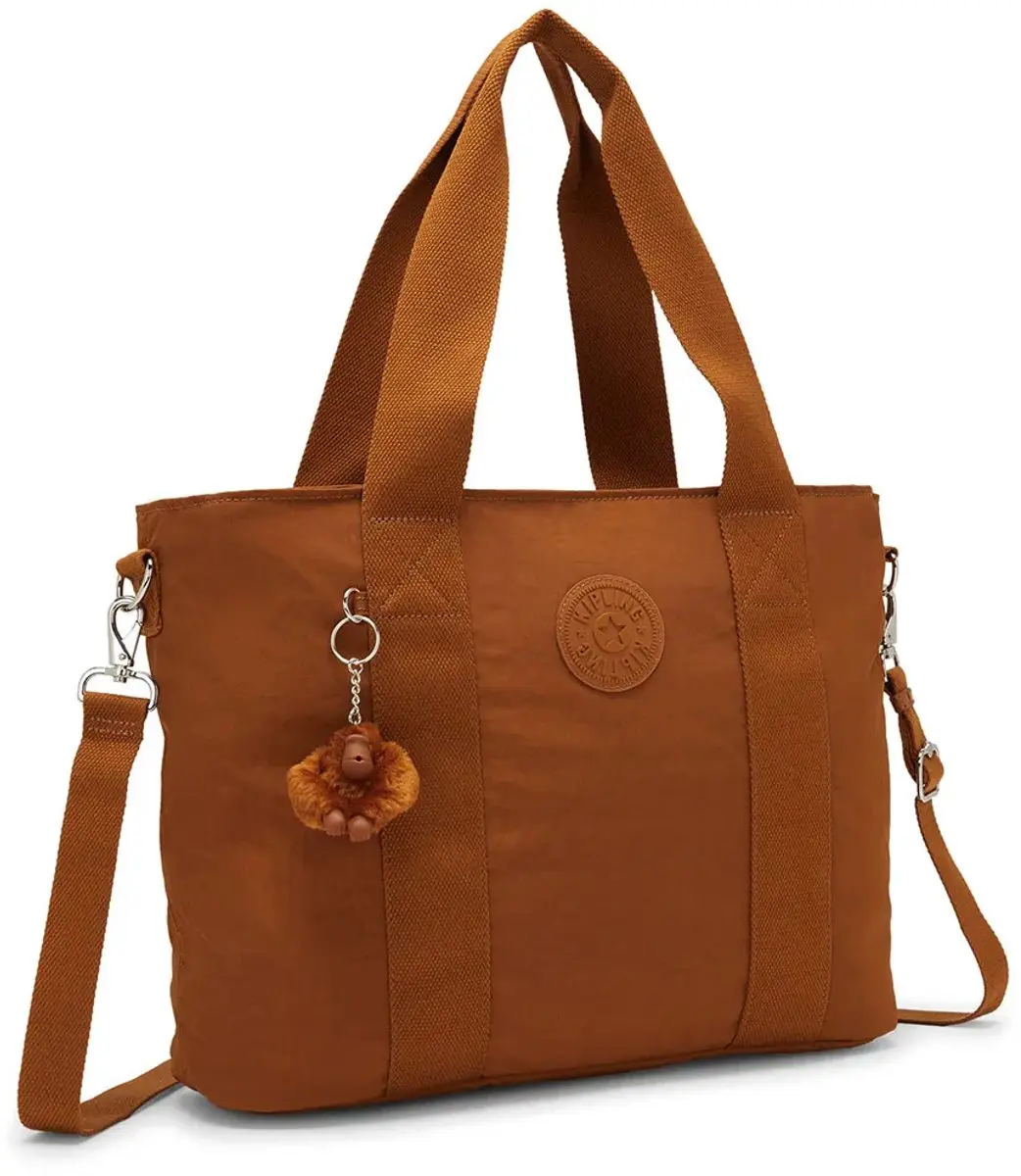 Kipling Minta L Up 20L Stoffentas - Bruin
