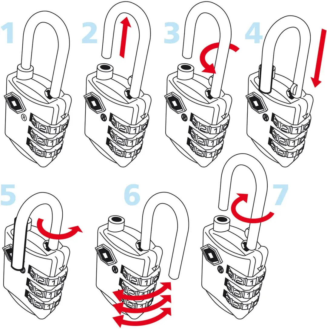 Travelsafe TSA Reisslot Grijs