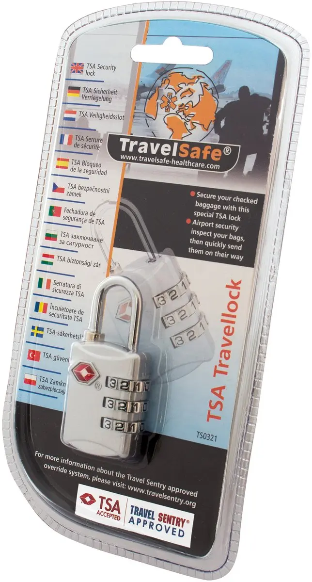 Travelsafe TSA Reisslot Grijs