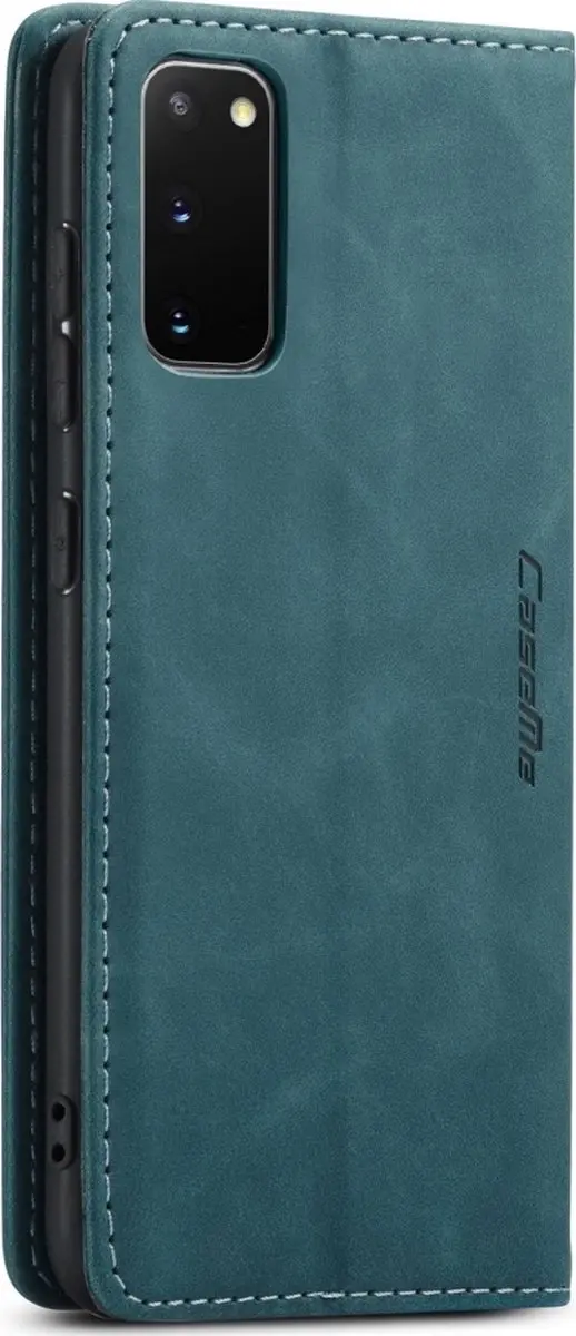 Caseme Samsung Galaxy S20 Kunstlederen Bookcase Hoesje 570977 - Blauw