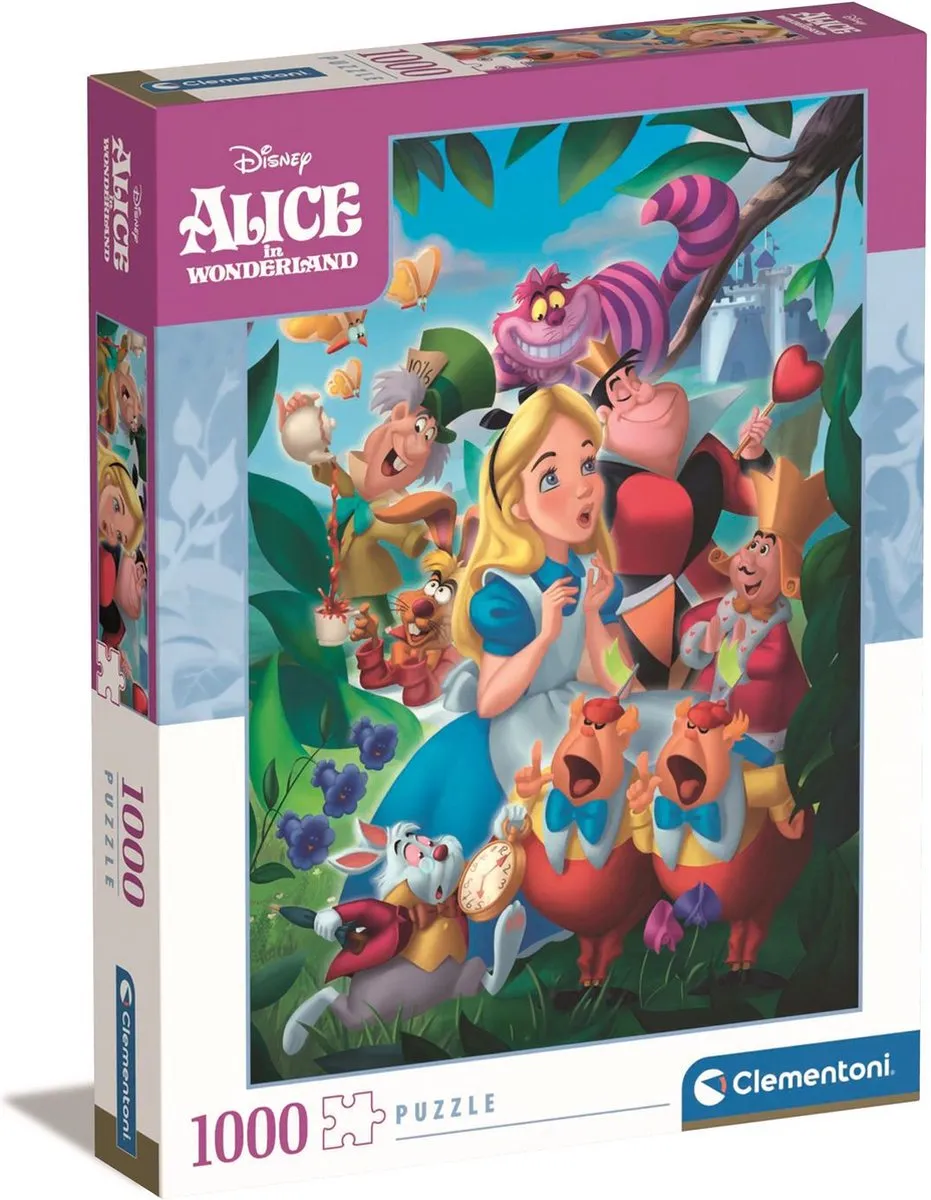 Clementoni Disney Alice in Wonderland Puzzel 1000 Stukjes
