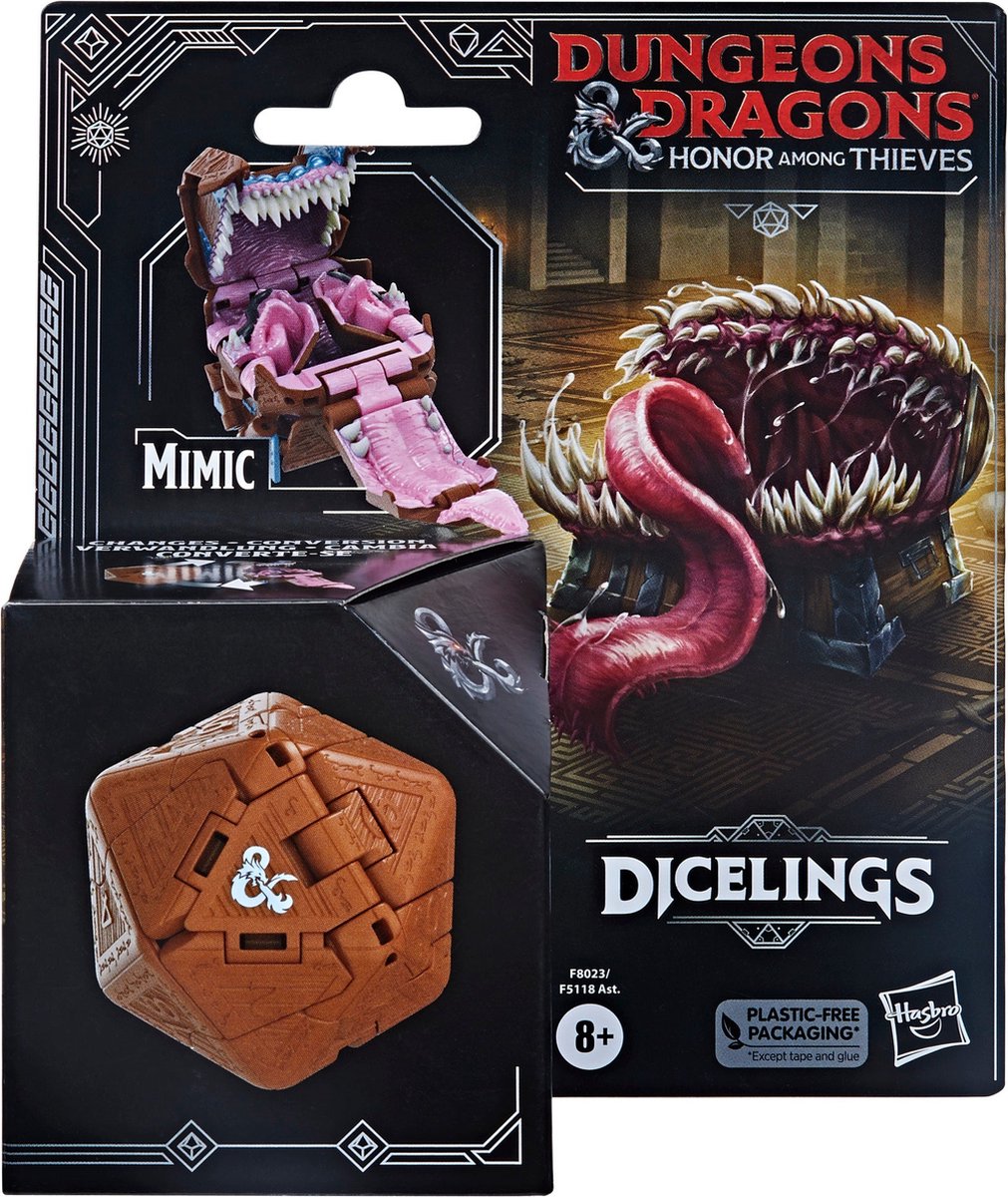 Hasbro Dungeons & Dragons Dicelings Mimic - Actiefiguur 8+ jaar - Bruin