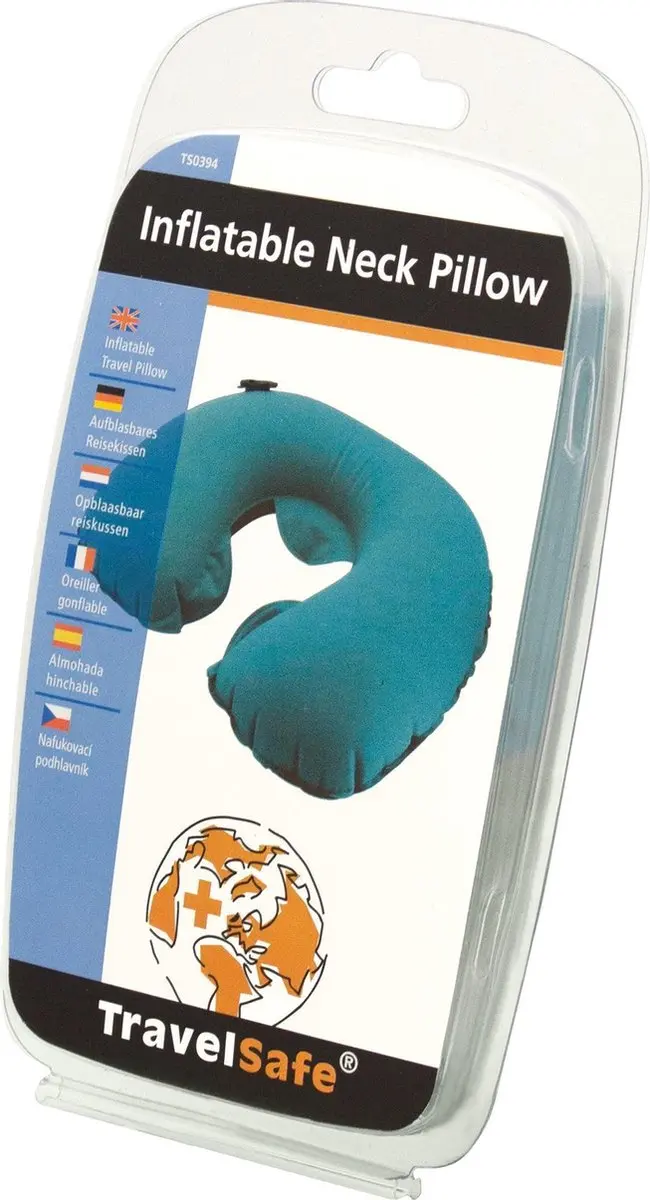 Travelsafe Opblaasbaar Nekkussen - Turquoise