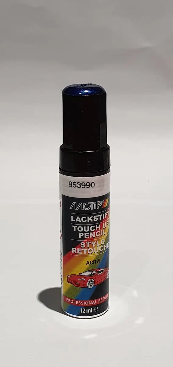 Motip Auto Lakstift Blauw Metallic 12ml
