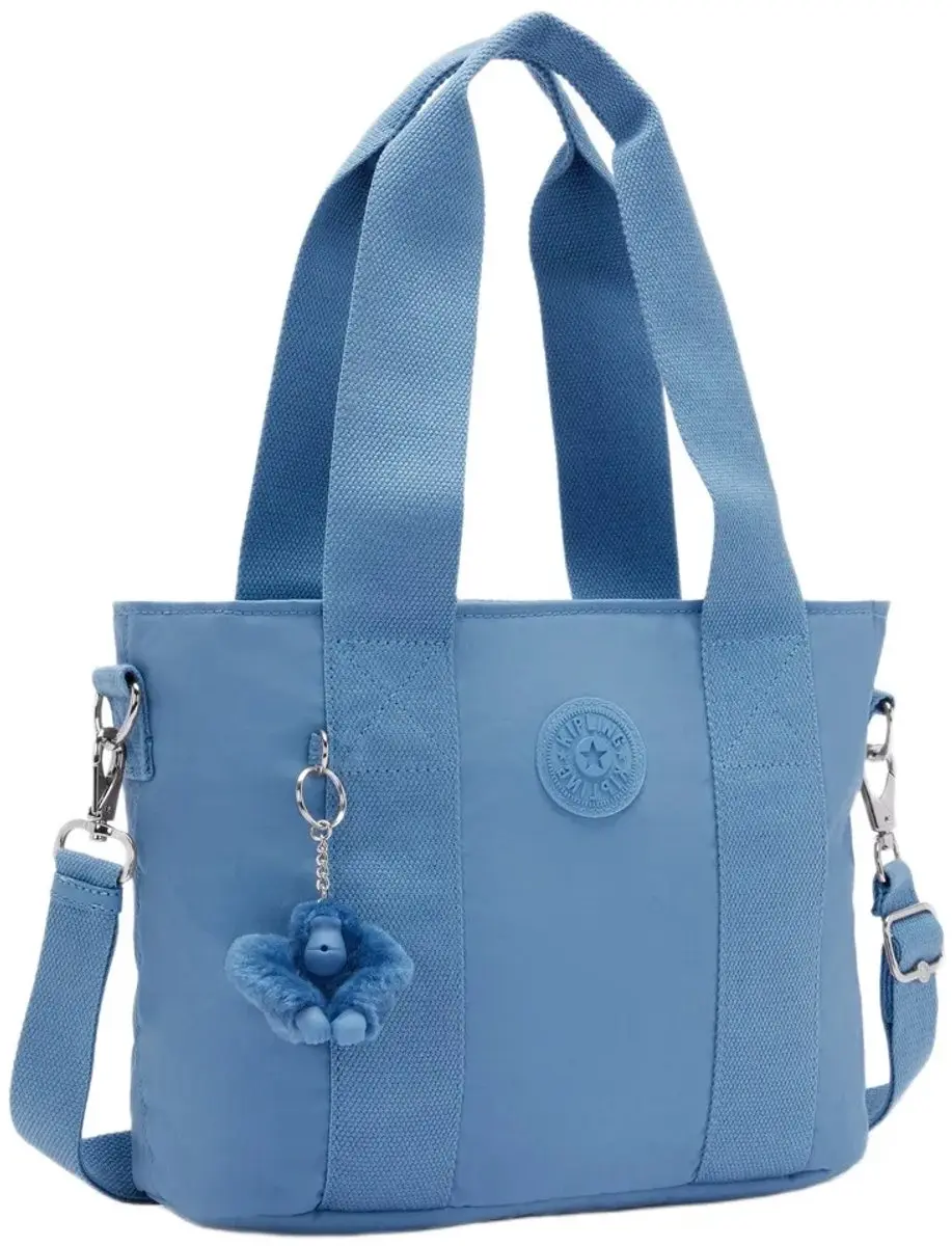 Kipling Minta M Up 9L Stoffentas - Vintage Blue - afbeelding 4 van 4