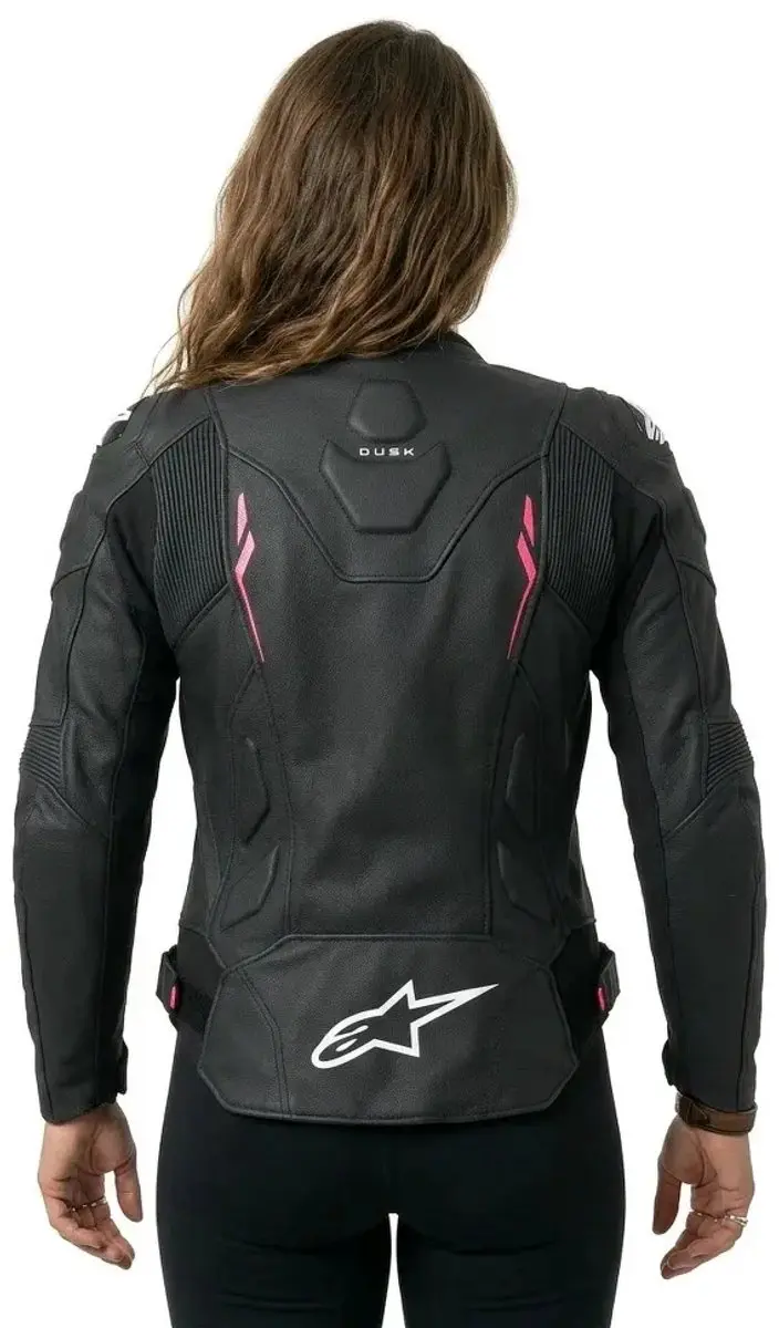 Alpinestars Stella Dusk Dames Motorfietsjas - Zwart/felroze 38