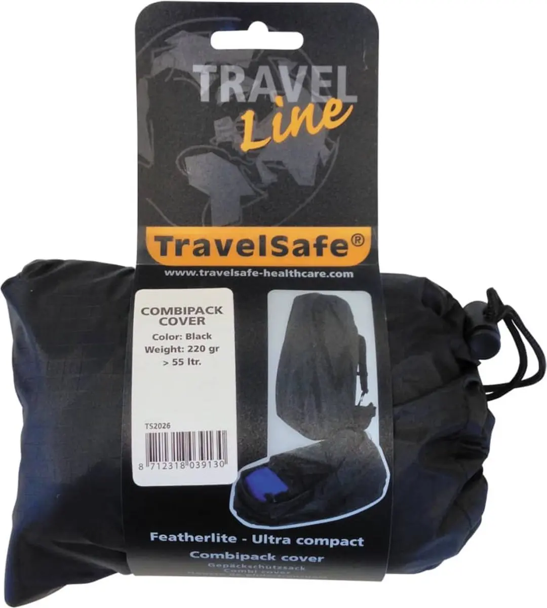 Travelsafe Combipack Regencover Large - Zwart