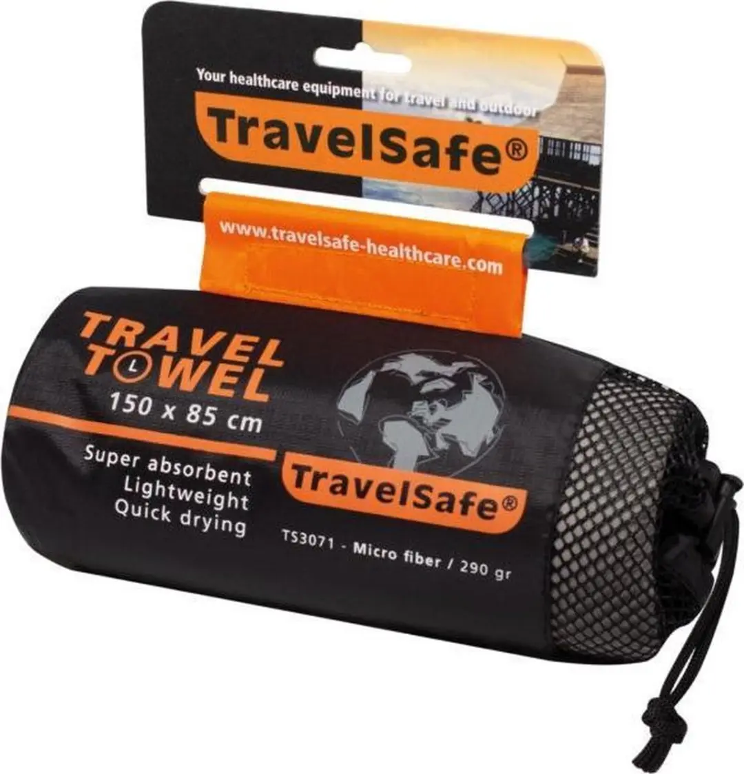 Travelsafe Traveltowel Microvezel 70x135cm - Groen