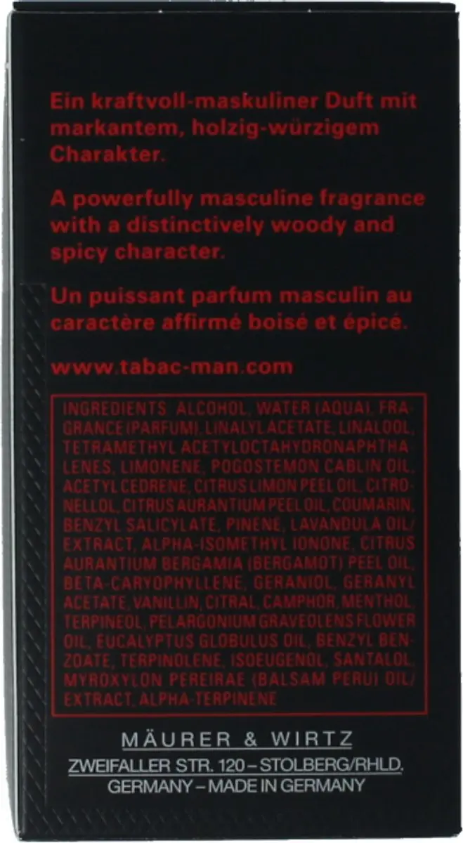 Tabac Eau de Toilette Man 50ml