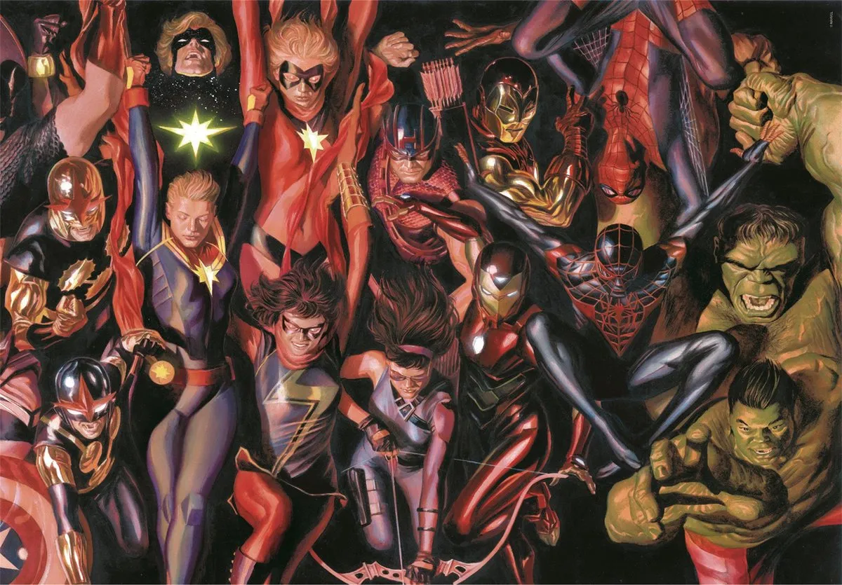Clementoni Marvel Puzzel 1000 Stukjes - Multi Color