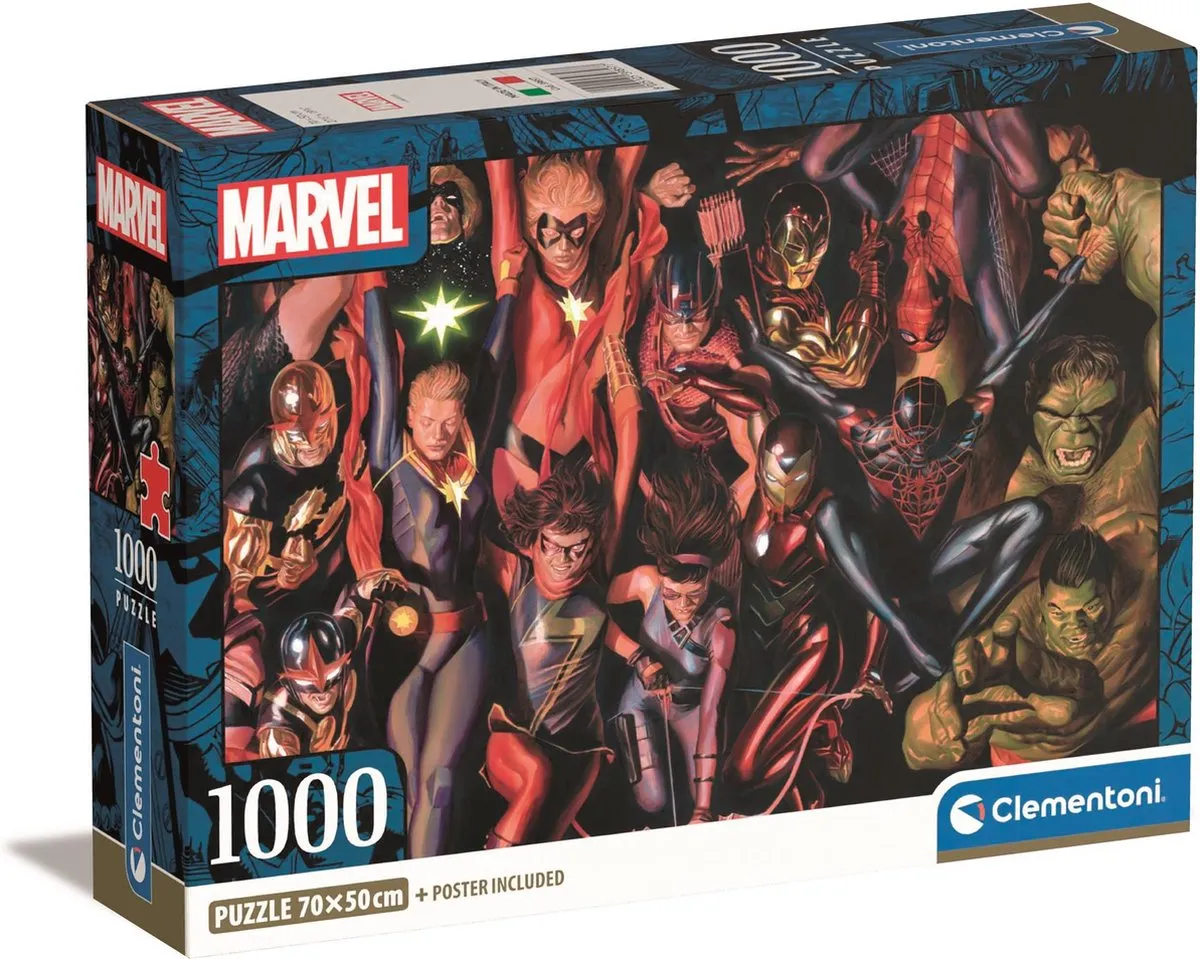 Clementoni Marvel Puzzel 1000 Stukjes